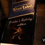 Botella de whisky Johnnie Walker blue personalizada